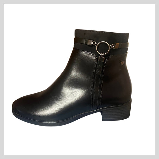 Susst Gemma26 Ladies Black Ankle Boot