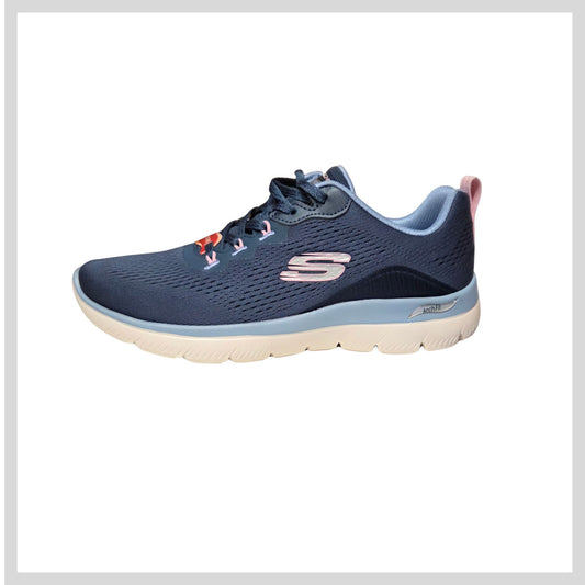 150754 Ladies Skechers - Arch Fit - Summits - Daily Flow Navy/Light Blue