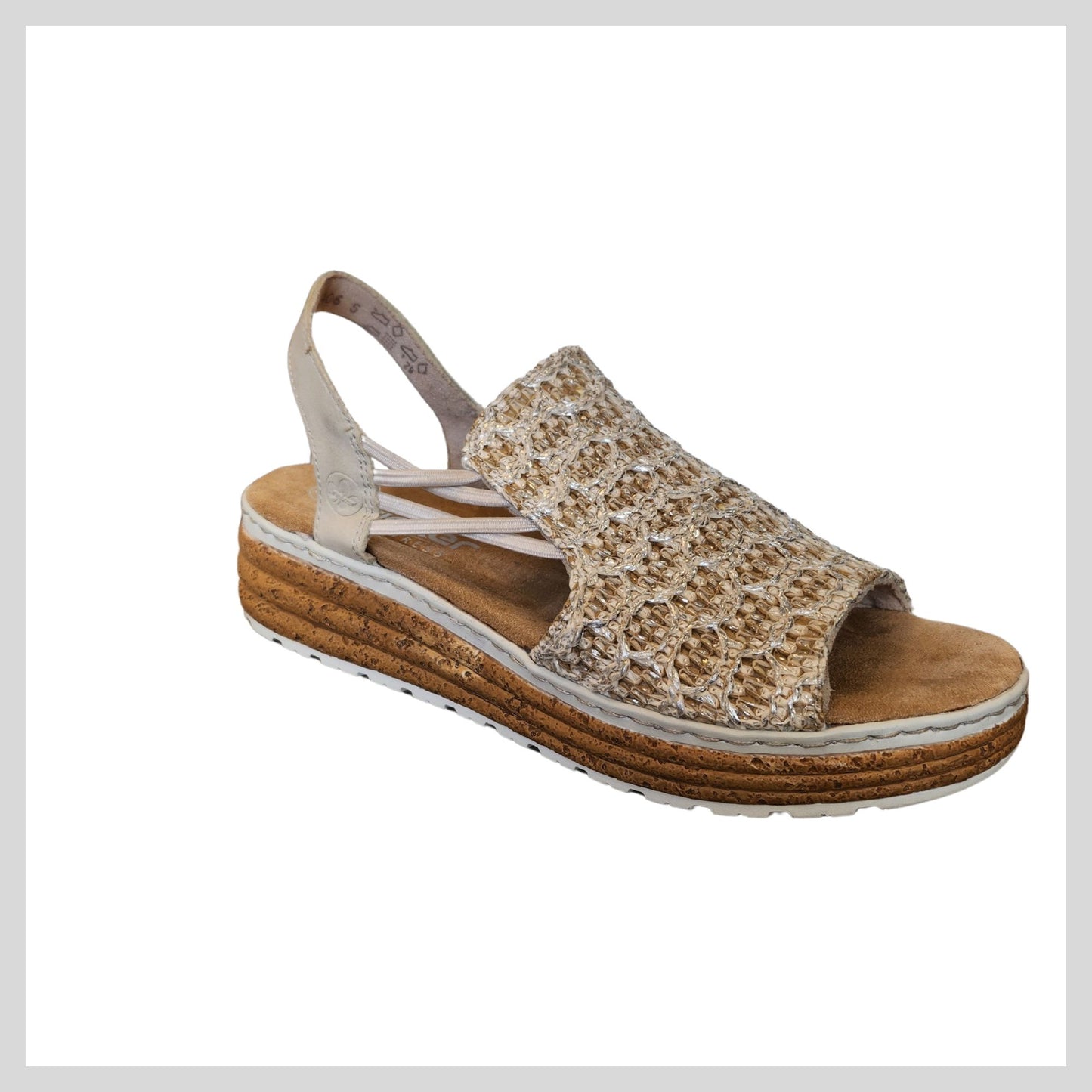 Rieker 62741-60 Beige/Silver