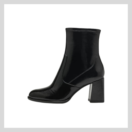 Tamaris women's Black Patent Boot  1-25357-41 018