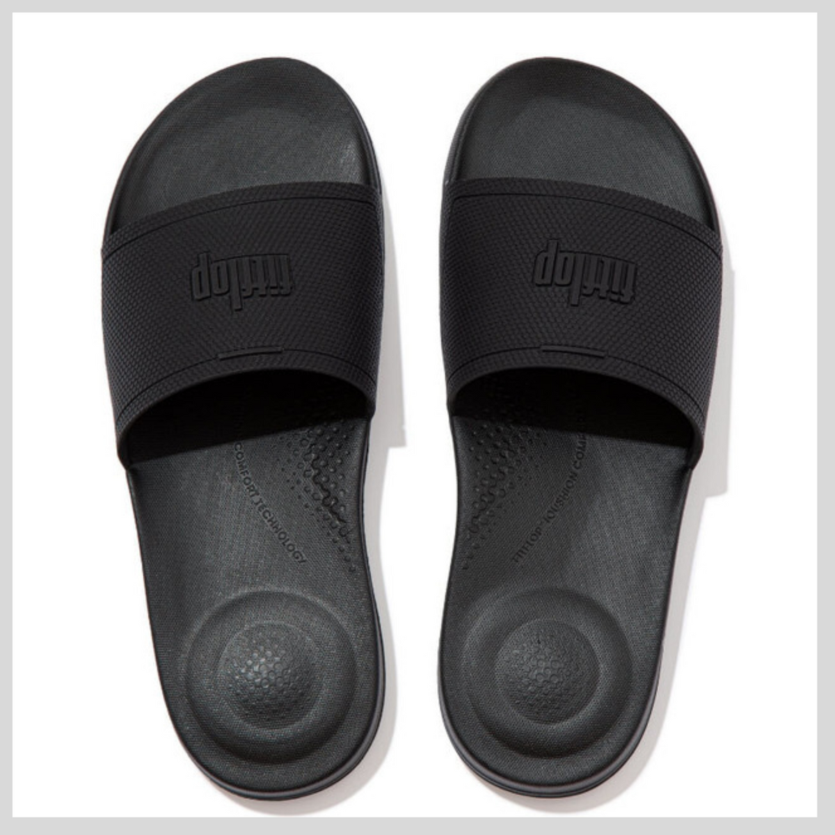 Fitflop Iqushion Slides - Black